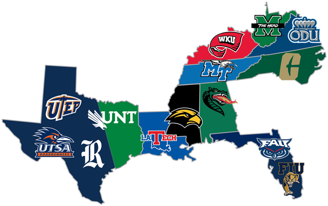 conference usa map